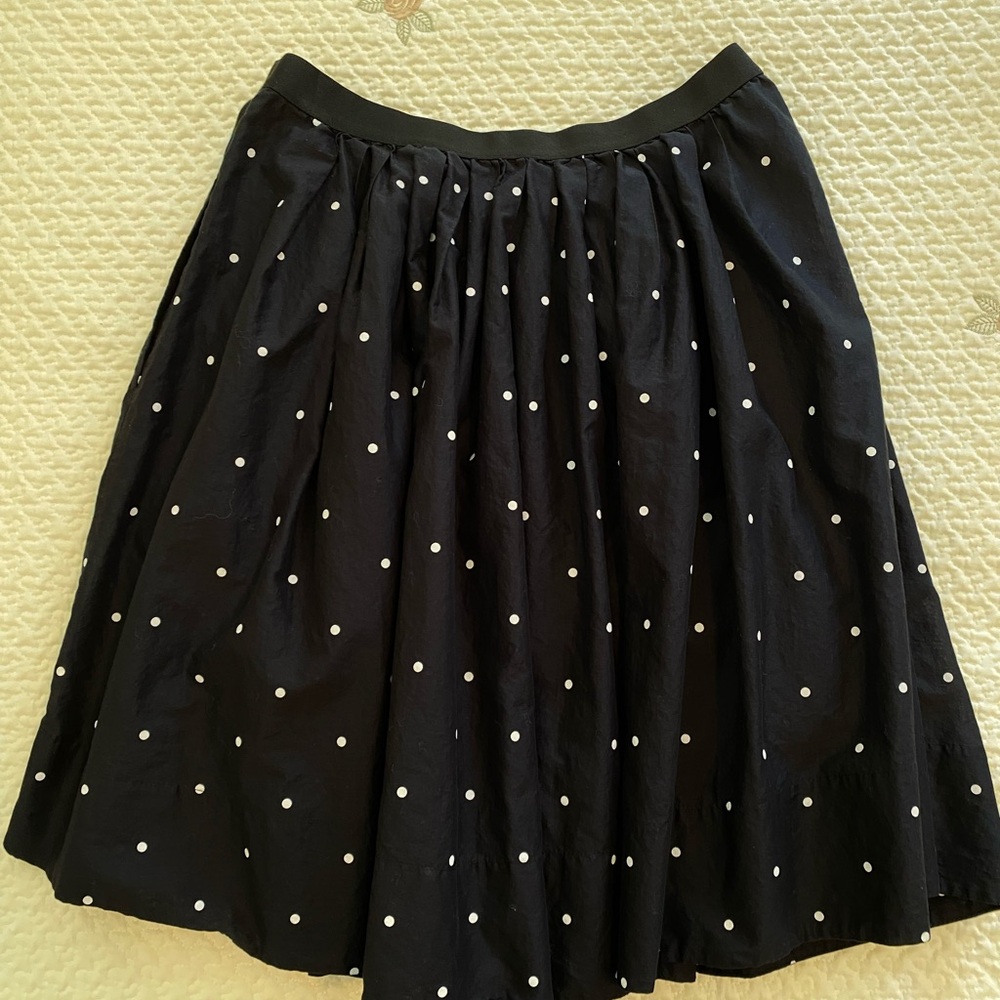 UNIQLO Black Polka Dot Skirt